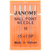 Ball Point Needles 15x1 (5pk), Janome #99021